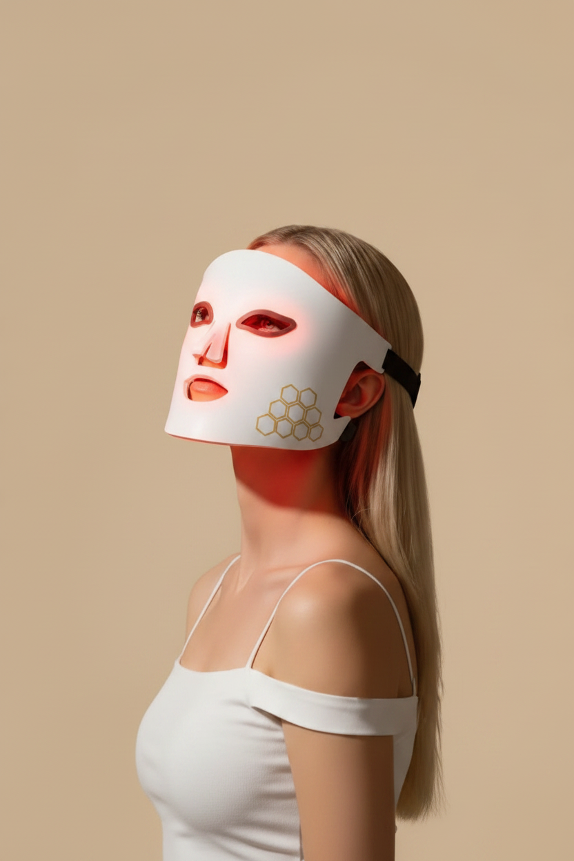 LED Therapy Mask on Face